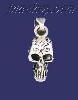 Sterling Silver Skull Charm Pendant Sterling Silver Skull Charm Pendant