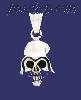 Sterling Silver Skull w/Helmet Charm Pendant Sterling Silver Skull w/Helmet Charm Pendant