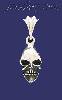 Sterling Silver Skull Charm Pendant