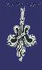 Sterling Silver Fleur-de-lis Charm Pendant Sterling Silver Fleur-de-lis Charm Pendant