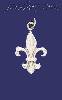 Sterling Silver Fleur-de-lis Charm Pendant Sterling Silver Fleur-de-lis Charm Pendant