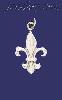 Sterling Silver Fleur-de-lis Charm Pendant