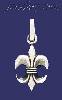 Sterling Silver Fleur-de-lis Charm Pendant Sterling Silver Fleur-de-lis Charm Pendant