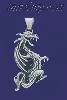 Sterling Silver Winged Dragon Charm Pendant Sterling Silver Winged Dragon Charm Pendant