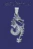 Sterling Silver Dragon Charm Pendant