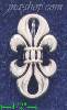 Sterling Silver Fleur-de-lis Charm Pendant Sterling Silver Fleur-de-lis Charm Pendant