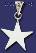 Sterling Silver Engravable Star Charm Pendant