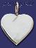 Sterling Silver Engravable Heart Charm Pendant