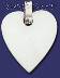 Sterling Silver Engravable Heart Charm Pendant