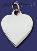 Sterling Silver Engravable Heart Charm Pendant