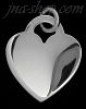 Sterling Silver Engravable Heart Charm Pendant