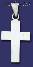 Sterling Silver Plain Cross Charm Pendant Sterling Silver Plain Cross Charm Pendant