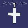 Sterling Silver Plain Cross Charm Pendant Sterling Silver Plain Cross Charm Pendant