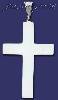 Sterling Silver Plain Cross Charm Pendant Sterling Silver Plain Cross Charm Pendant