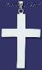 Sterling Silver Plain Cross Charm Pendant Sterling Silver Plain Cross Charm Pendant