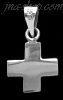 Sterling Silver Plain Cross Charm Pendant Sterling Silver Plain Cross Charm Pendant