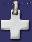 Sterling Silver Plain Cross Charm Pendant