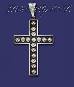 Sterling Silver Cross w/Suns Charm Pendant Sterling Silver Cross w/Suns Charm Pendant