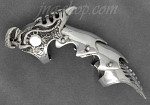Sterling Silver Skull Full Finger Ring