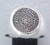 Sterling Silver Aztec Sun Calendar Ring sz 6