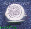 Sterling Silver Aztec Sun Calendar Ring sz 9