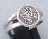 Sterling Silver Aztec Sun Calendar Ring sz 9