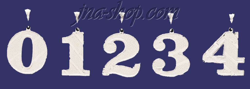 Sterling Silver Number 8 Charm Pendant - Click Image to Close