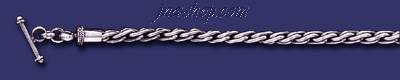 Sterling Silver 8" Indonesian Handmade Bracelet 4mm - Click Image to Close