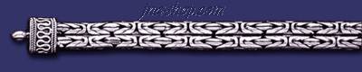 Sterling Silver 8" Byzantine Indonesian Handmade Bracelet 8mm - Click Image to Close