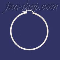 Sterling Silver 45mm French Lock Hoop Earrings 2mm tubing - Click Image to Close