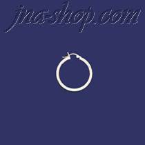 Sterling Silver 20mm French Lock Hoop Earrings 3mm tubing - Click Image to Close