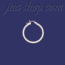 Sterling Silver 25mm French Lock Hoop Earrings 3mm tubing - Click Image to Close