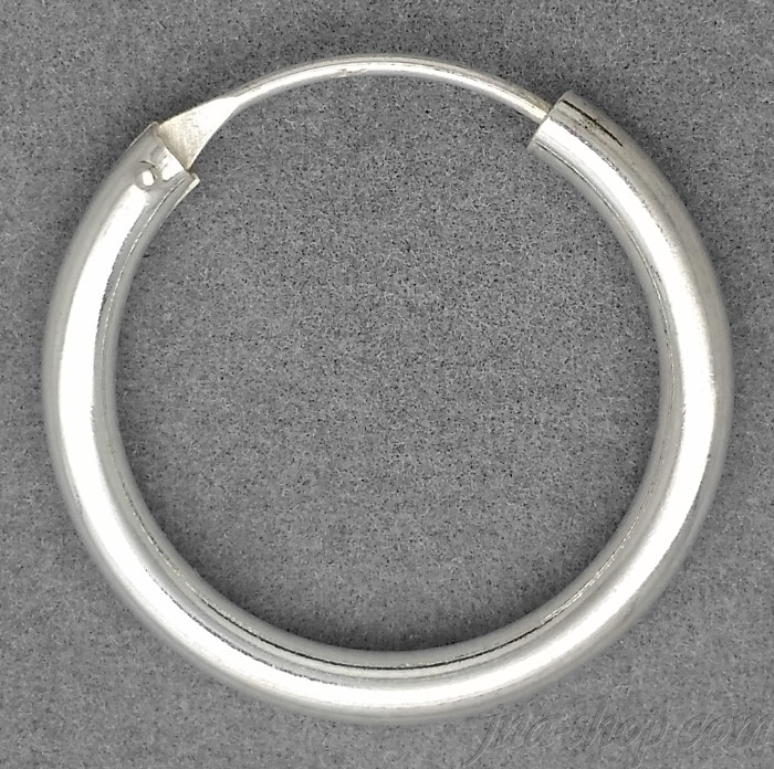 Sterling Silver 25mm Endless Hoop Earrings 3mm tubing - Click Image to Close