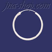 Sterling Silver 40mm Endless Hoop Earrings 3mm tubing - Click Image to Close
