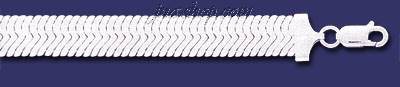 Sterling Silver 30" Magic Herringbone Chain 11mm - Click Image to Close