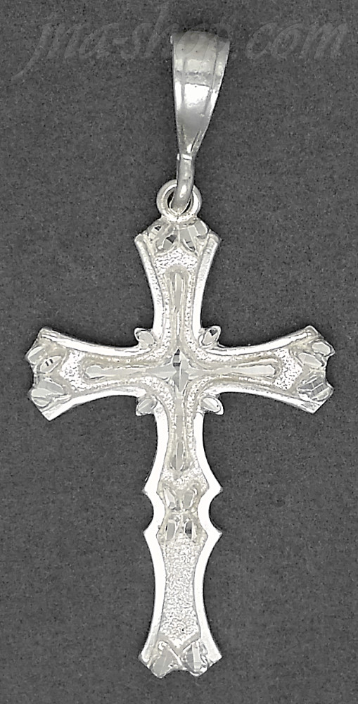 Sterling Silver DC Cross Charm Pendant - Click Image to Close