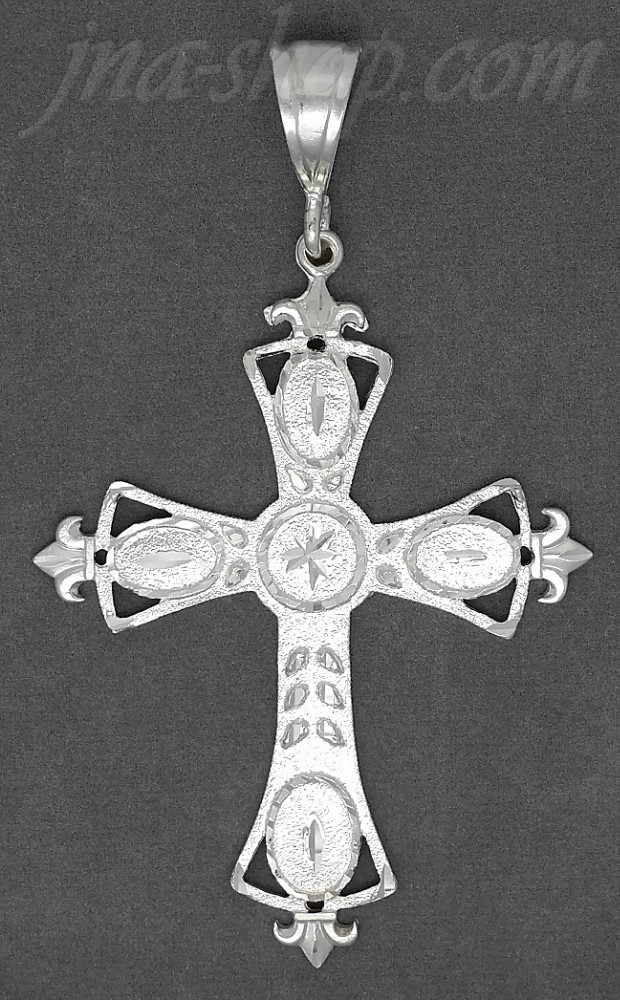 Sterling Silver DC Big Cross Charm Pendant - Click Image to Close