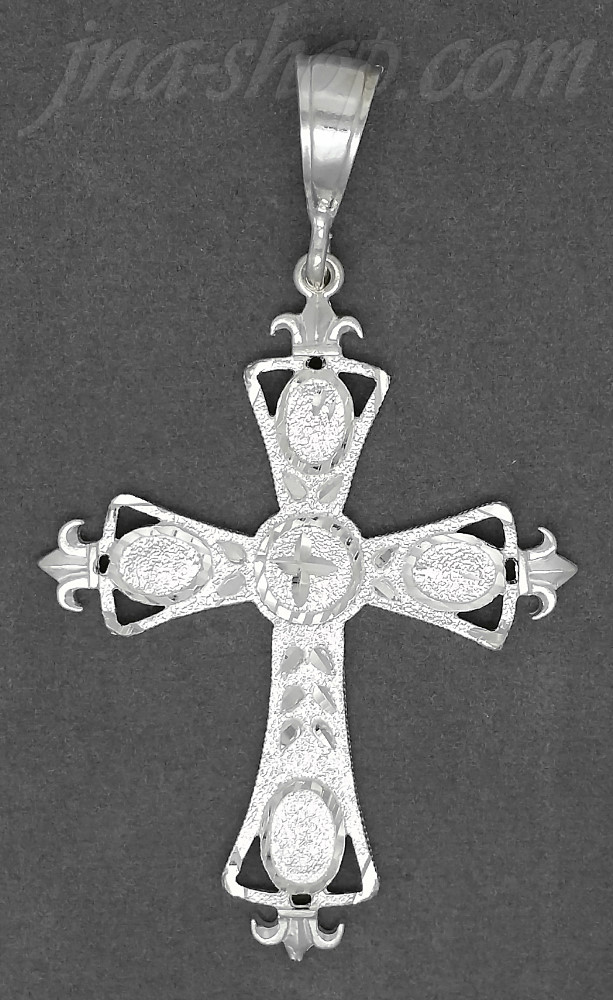 Sterling Silver DC Cross Charm Pendant - Click Image to Close