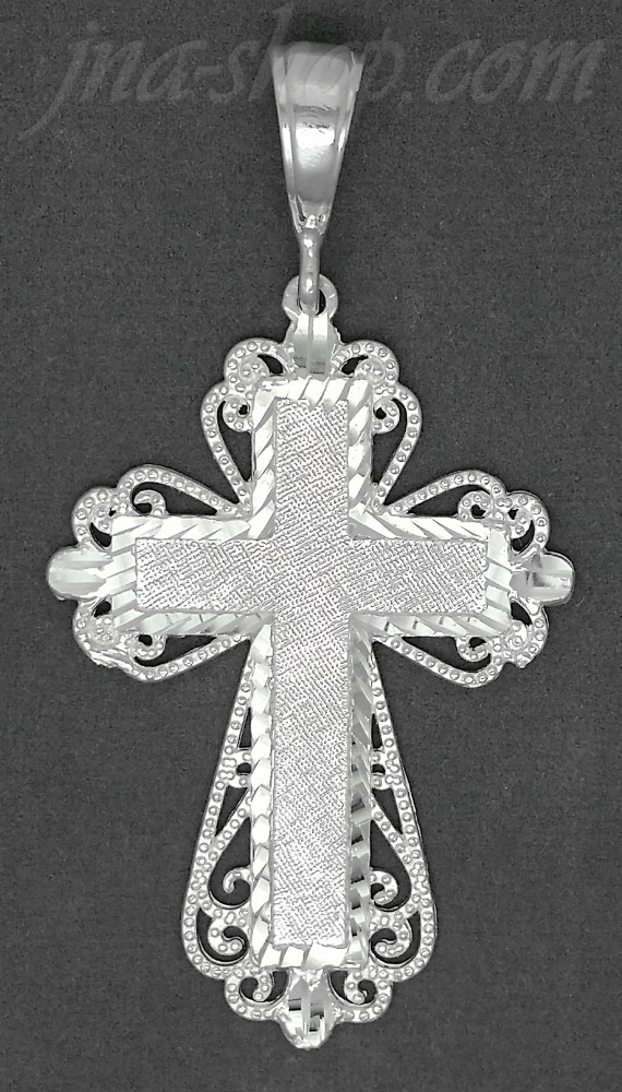 Sterling Silver DC Cross Charm Pendant - Click Image to Close