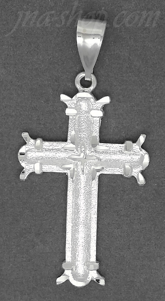 Sterling Silver DC Cross Charm Pendant - Click Image to Close