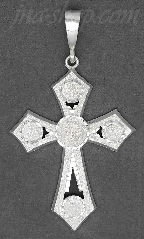Sterling Silver DC Cross Charm Pendant - Click Image to Close