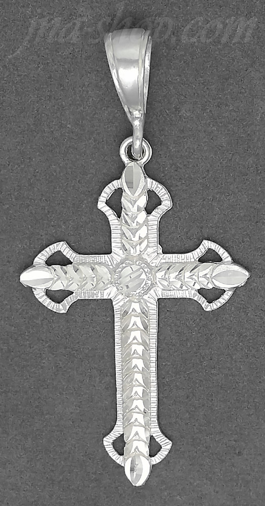 Sterling Silver DC Cross Charm Pendant - Click Image to Close