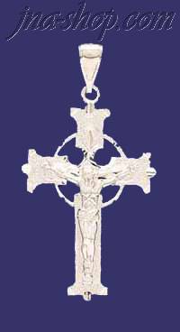 Sterling Silver DC Cross Crucifix Charm Pendant - Click Image to Close