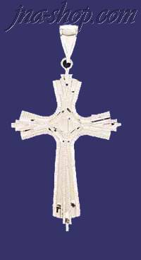 Sterling Silver DC Cross Charm Pendant - Click Image to Close