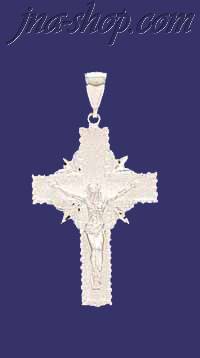 Sterling Silver DC Cross Crucifix Charm Pendant - Click Image to Close