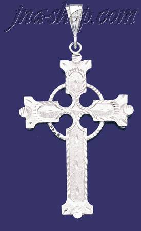 Sterling Silver DC Big Cross Charm Pendant - Click Image to Close