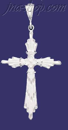 Sterling Silver DC Big Cross Charm Pendant - Click Image to Close