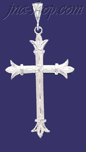 Sterling Silver DC Big Cross Charm Pendant - Click Image to Close