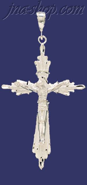 Sterling Silver DC Big Cross Crucifix Charm Pendant - Click Image to Close