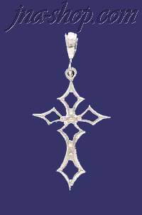 Sterling Silver DC Cross Charm Pendant - Click Image to Close